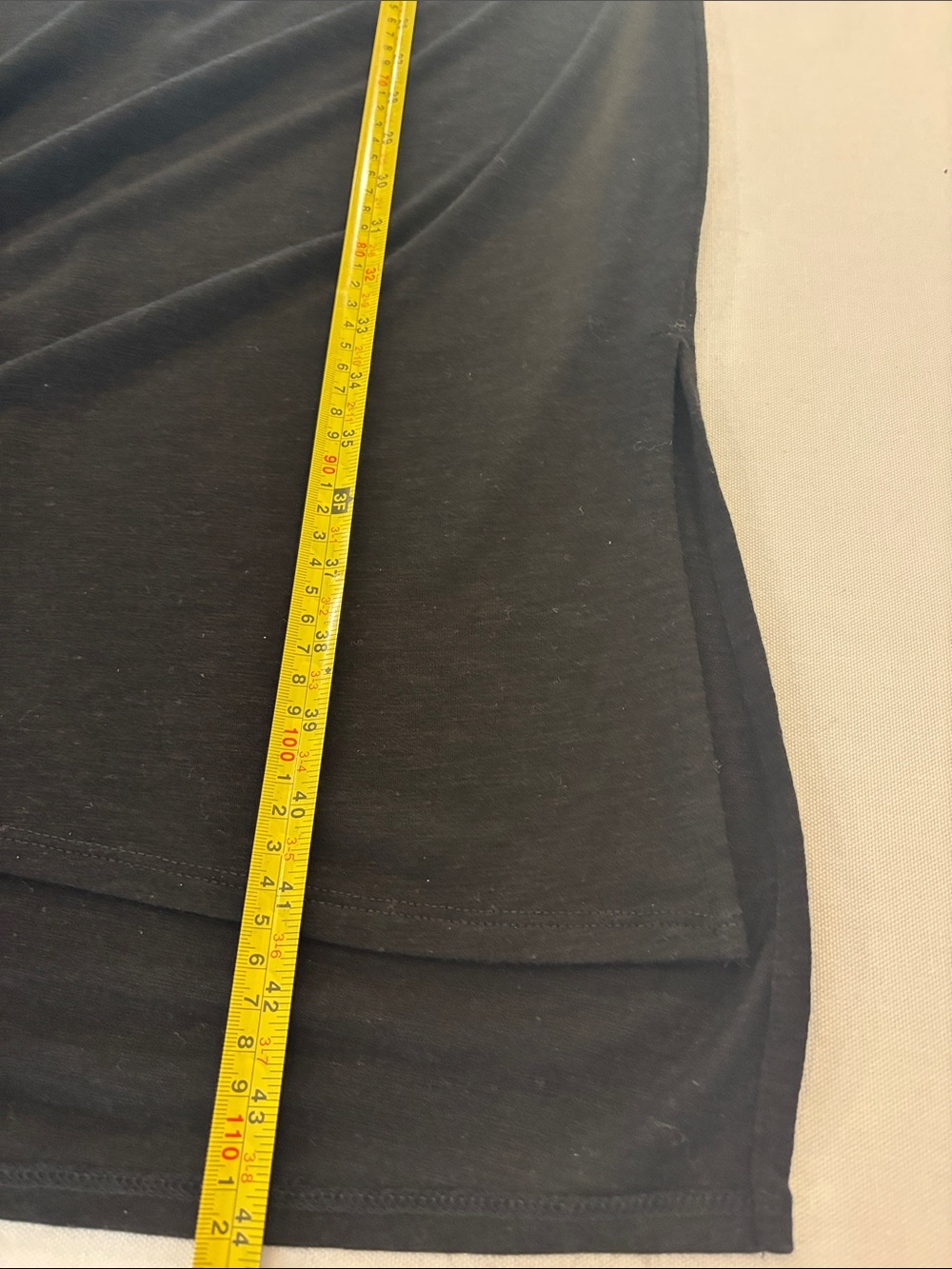 Madewell Women’s Black Cap-Sleeve Muscle Tee side Slits Midi Dress. Medium - Picture 8 of 8